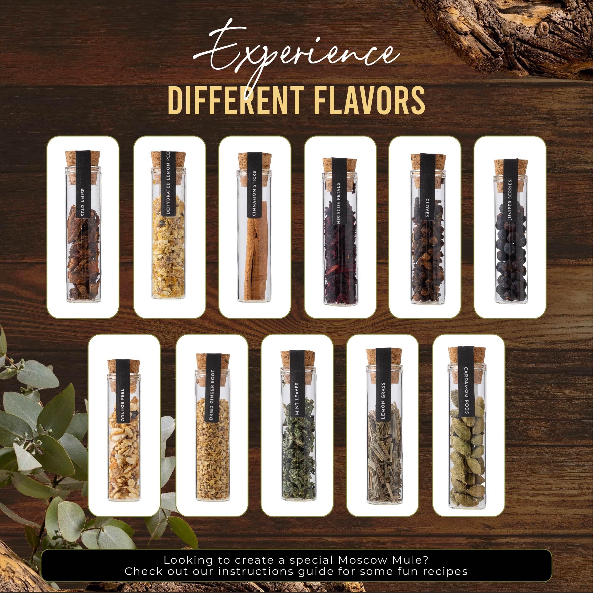 Your Dream Party Shop Moscow Mule Kit 11 botanicals unlock nuanced infusions and aromas.