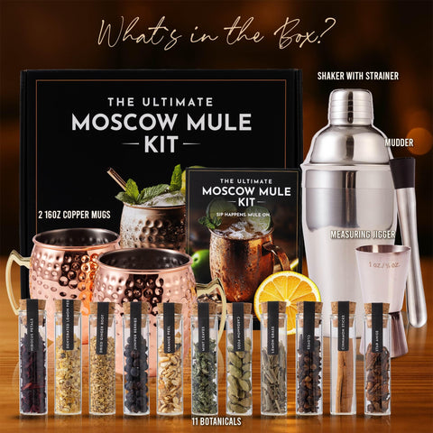 Your Dream Party Shop Moscow Mule Kit stainless steel shaker delivers precise measurements for balanced mixes.