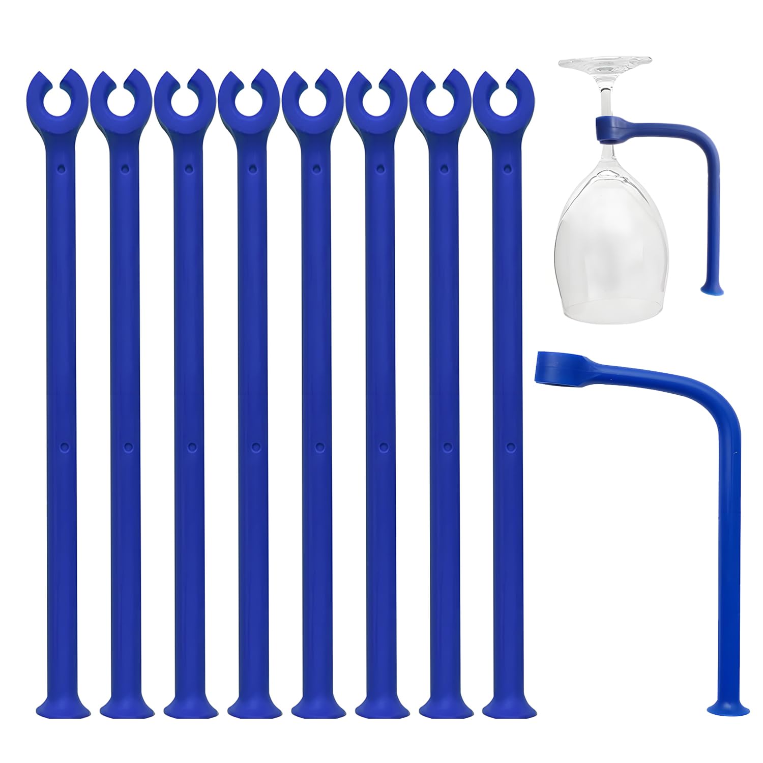 YouU silicone stemware saver blue pack protects wine glasses during dishwasher cycles
