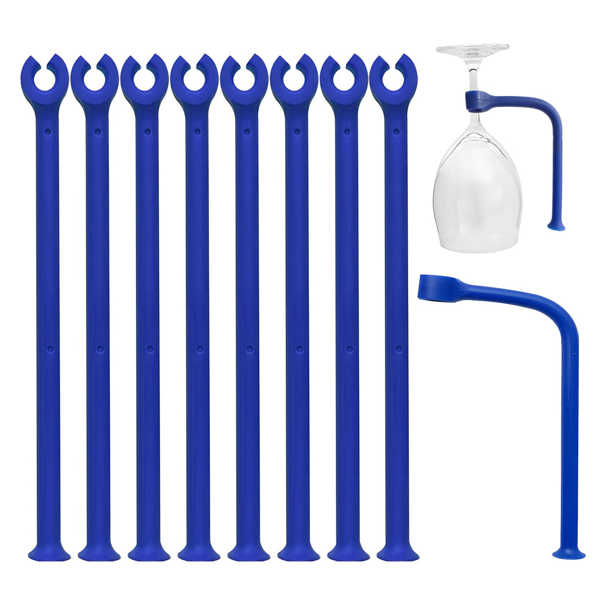 YouU silicone stemware saver blue pack protects wine glasses during dishwasher cycles