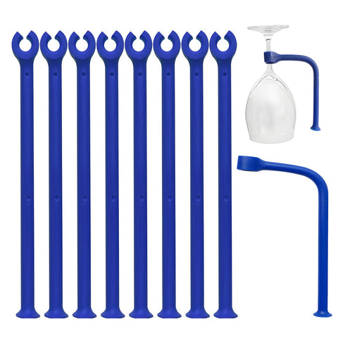 YouU silicone stemware saver blue pack protects wine glasses during dishwasher cycles