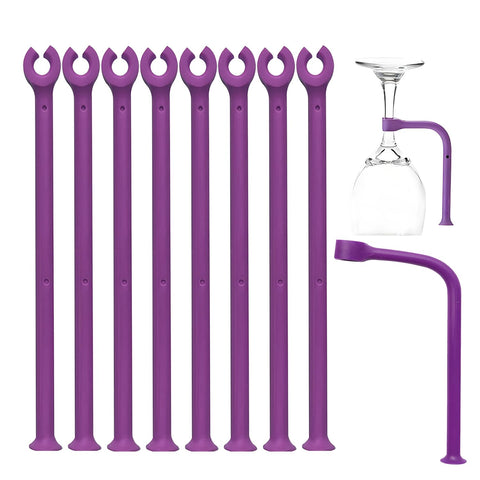 YouU UoYu Tether overview of the silicone stemware saver protecting glasses in the dishwasher.