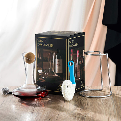 NEW PACIFIC YOUYAH decanter brush cleans interiors without scratching