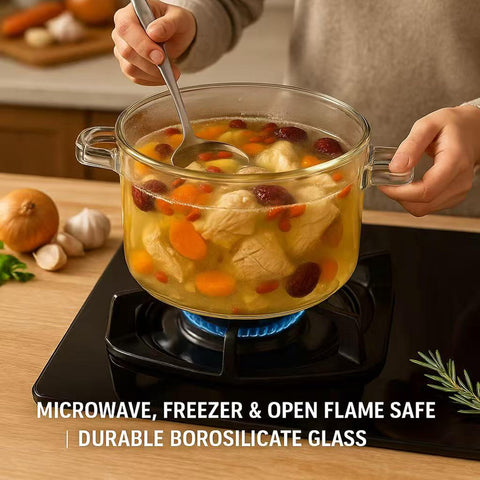 Yovexal soup and sauce pot ideal for 1-2 servings and quick meals.