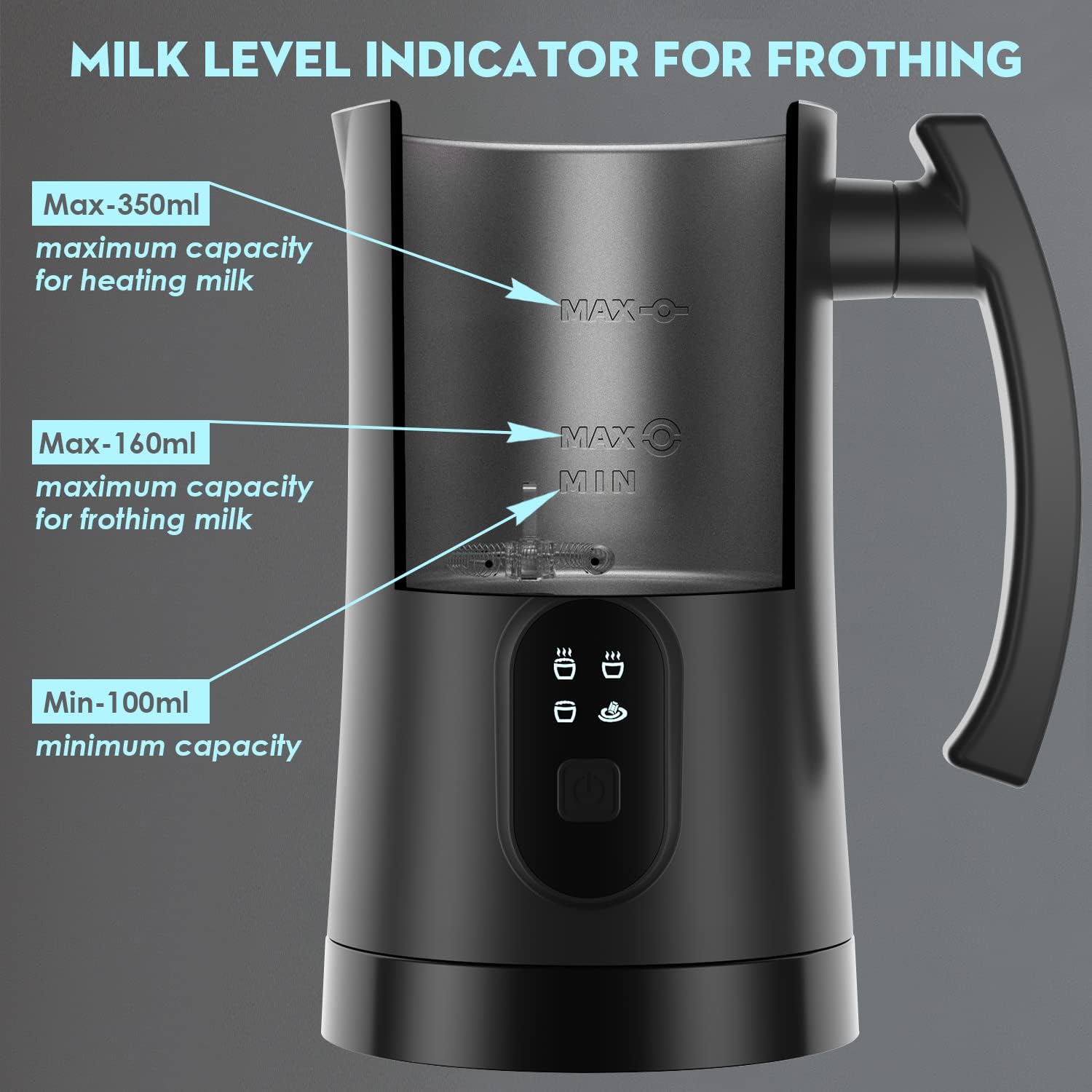 yoyomax electric milk frother hot cream foam for lattes at home
