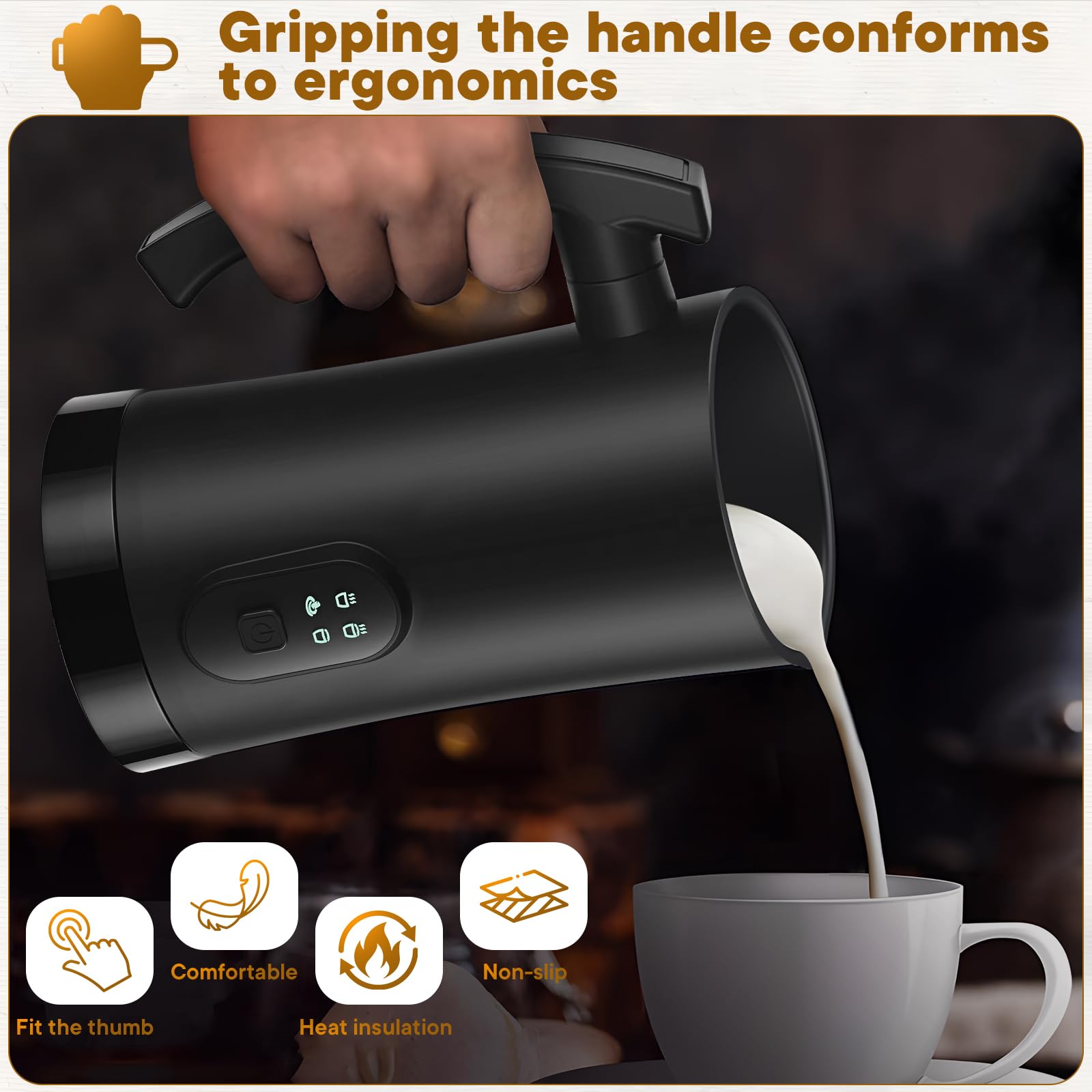 Yoyomax 4 in 1 Milk Frother Steamer Auto Foam Warm Milk Chocolat yoyomax-4-in-1-milk-frother-steamer-auto-foam-warm-milk-chocolat