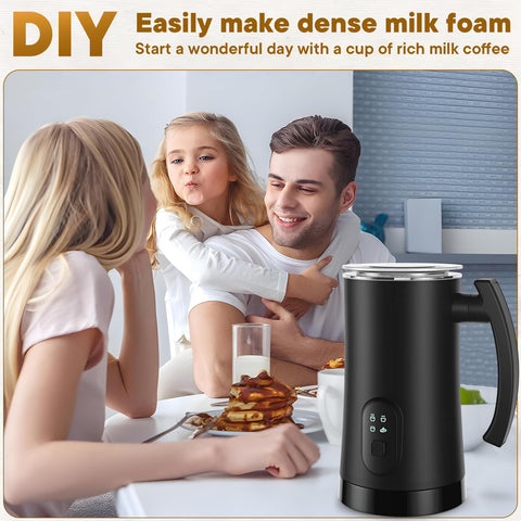 Yoyomax milk frother quiet operation ideal for peaceful mornings.