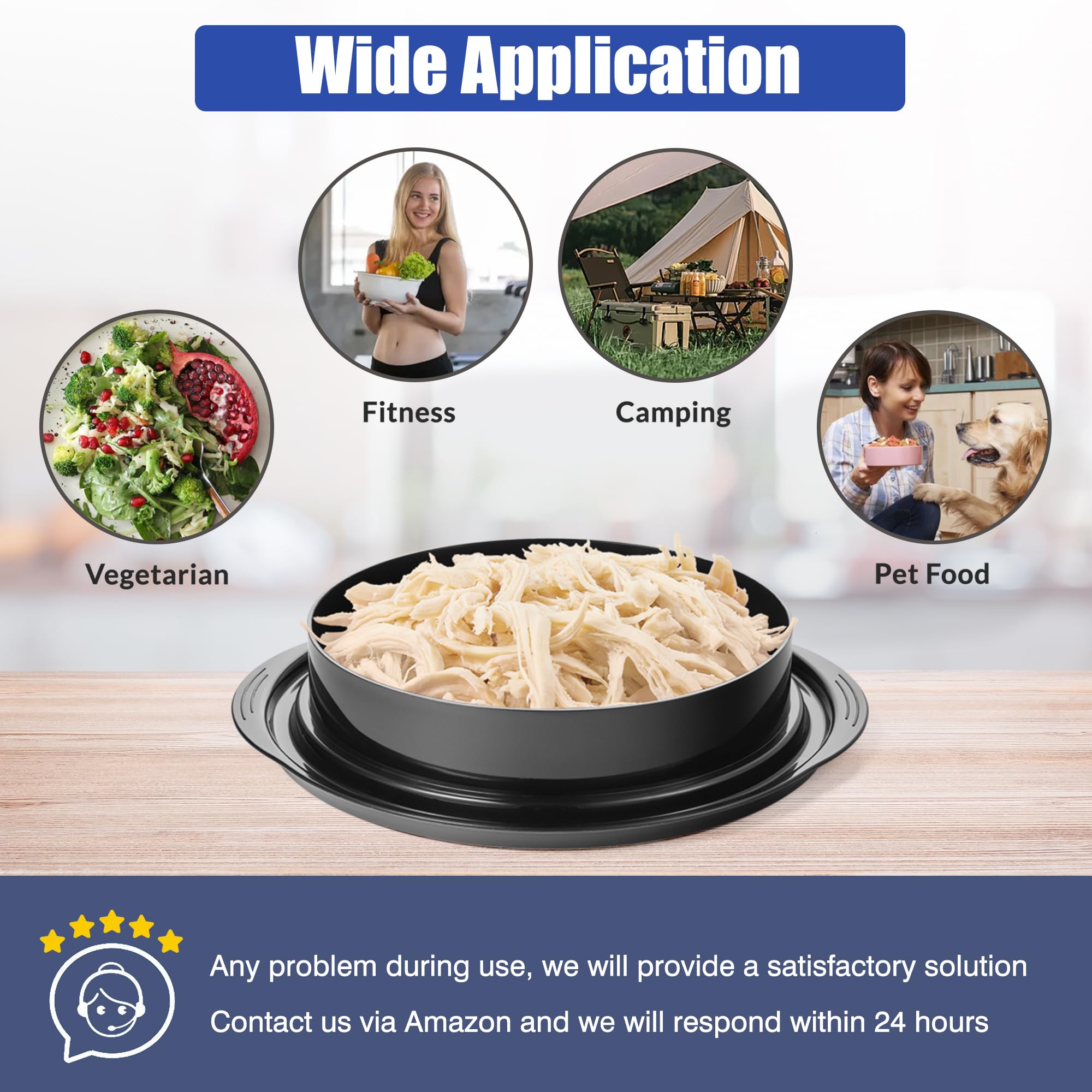 YOYOUTH Chicken Shredder Tool microwave-safe and heat-resistant.