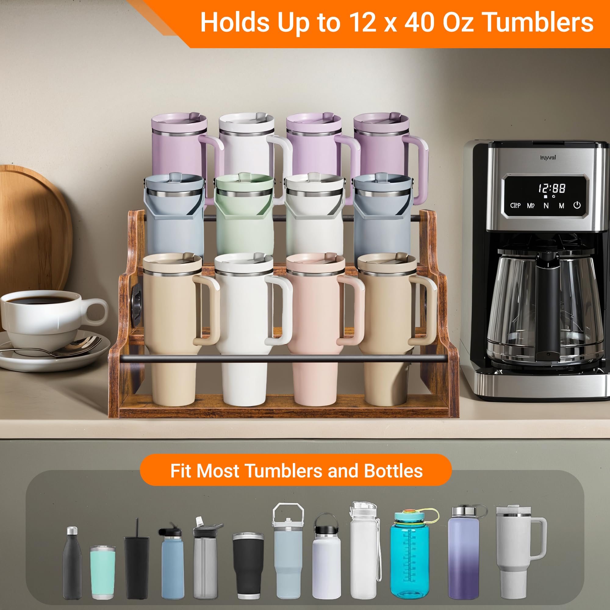 YQBRAO easy-access tier design speeds up cocktail prep