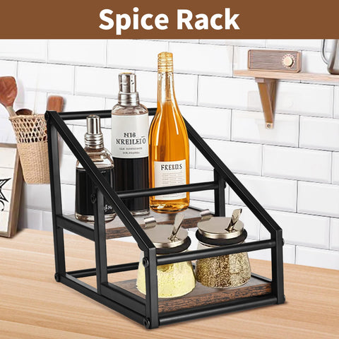 YQBRAO kitchen counter display supporting neat condiment organization