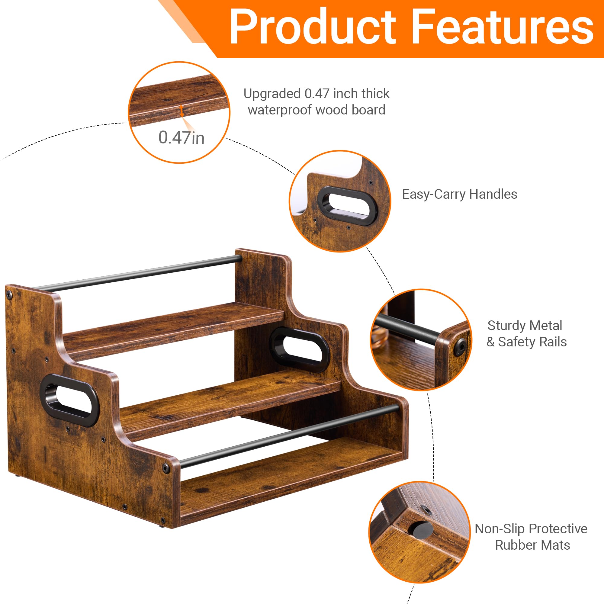 YQBRAO holds up to 12 bottles, preserving an organized home bar