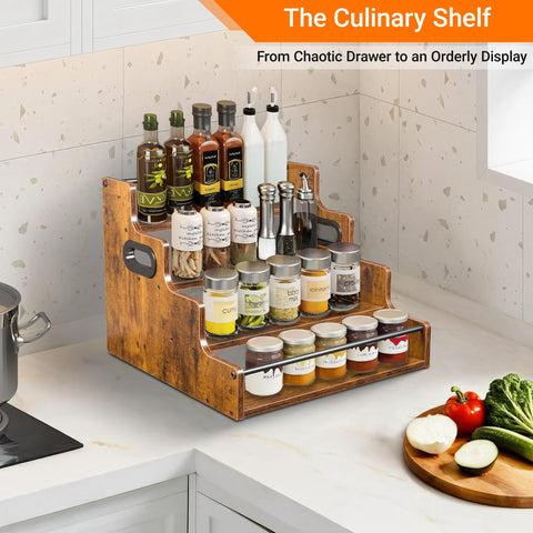 YQBRAO rustic wood and metal construction highlights durable design.