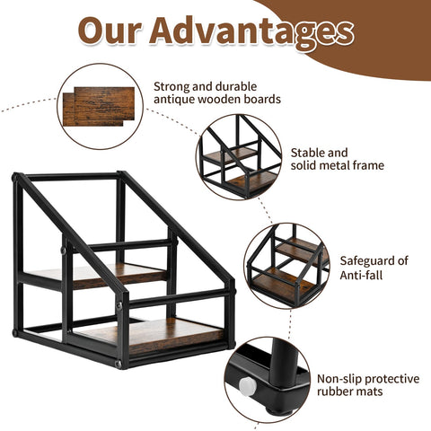 YQBRAO rustic wood base detail enhances kitchen decor