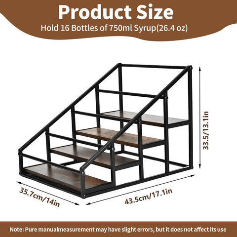 YQBRAO spice bottle rack 4-tier keeps spices visible and accessible.