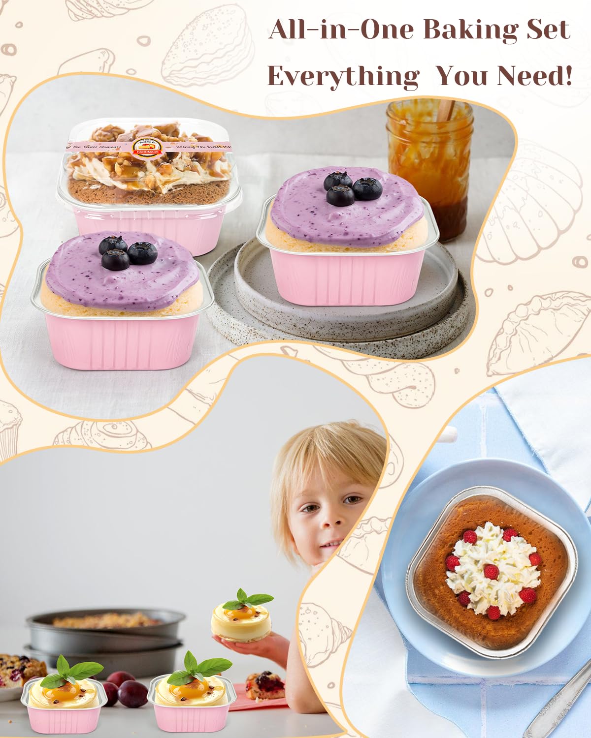 YQER pans showcase a stylish display at events and parties.