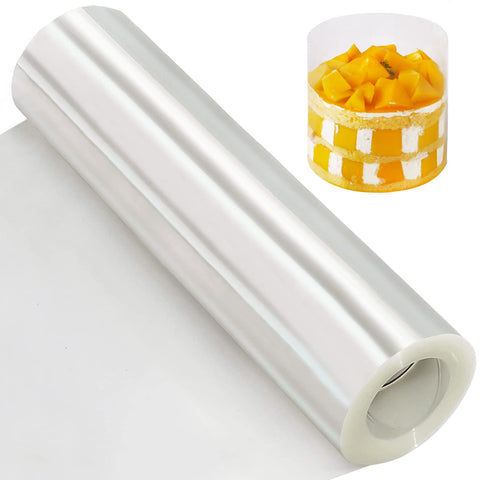 YQL acetate cake collar roll, 12-inch width, clear edge protection for mousses.