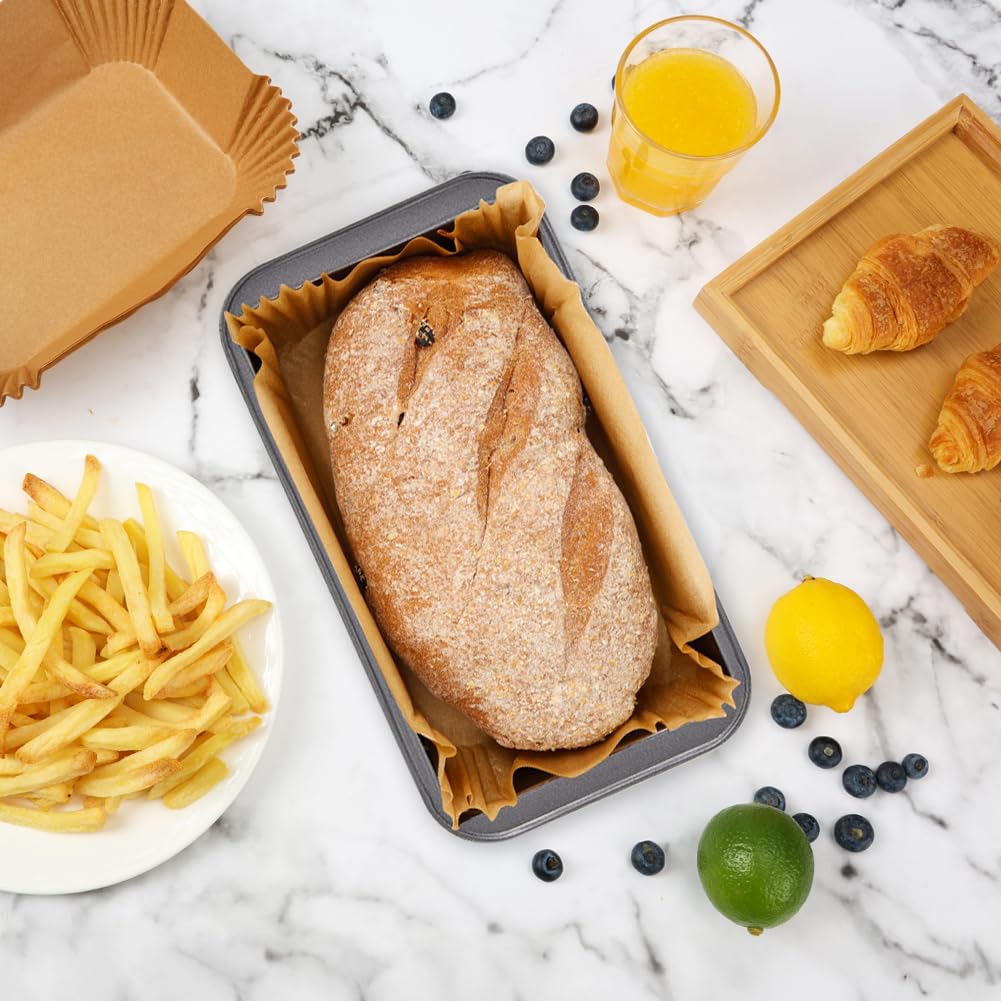 YQL pre-formed design matches loaf pans for quick, mess-free preparation.