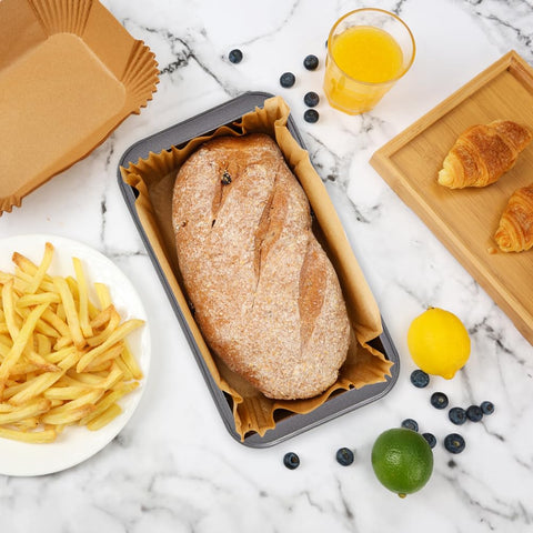 YQL pre-formed design matches loaf pans for quick, mess-free preparation.