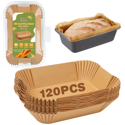 YQL loaf pan liners fit standard 9x5 pans for clean release and easy baking.