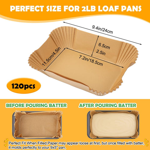 YQL non-stick parchment coating provides smooth release for moist breads.