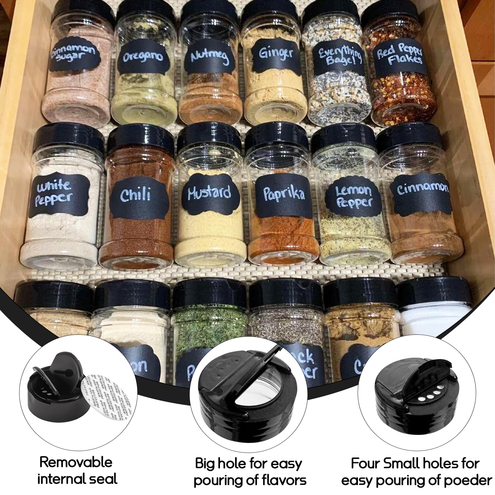 Ysglory compact kitchen spice storage improves pantry organization
