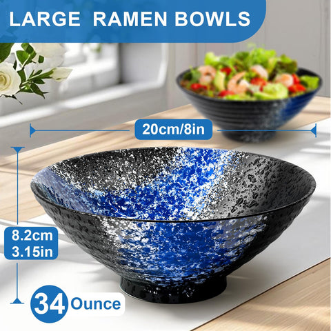 YTLEMON ceramic bowls with 1000ml capacity for generous servings