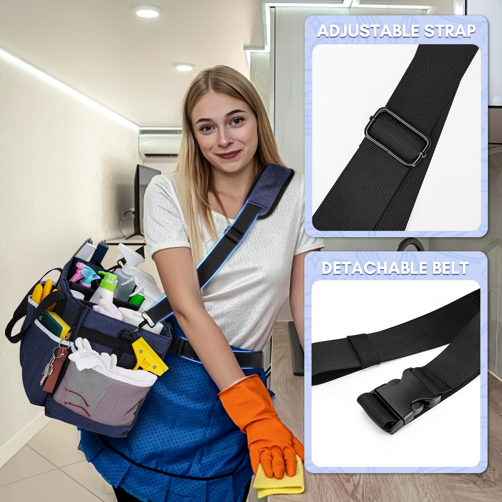 Ytonet adjustable waist strap adds stability during tasks