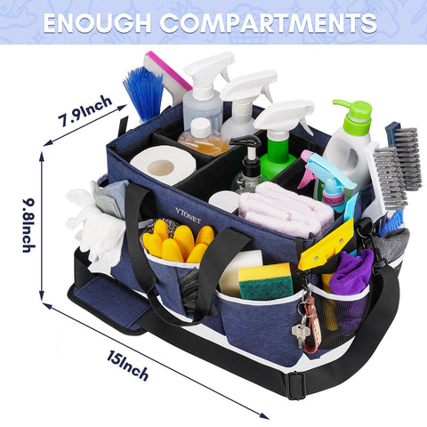 Ytonet caddy with foldable dividers keeps tools organized