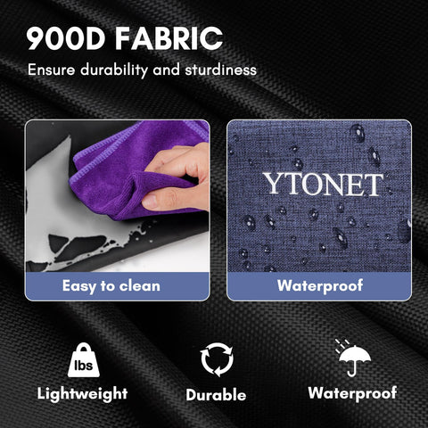 Ytonet detachable shoulder straps provide secure, comfortable cleaning