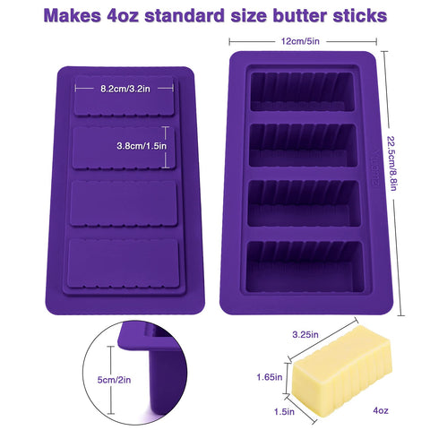 Ytuomzi butter mold with measuring marks makes portioning simple.