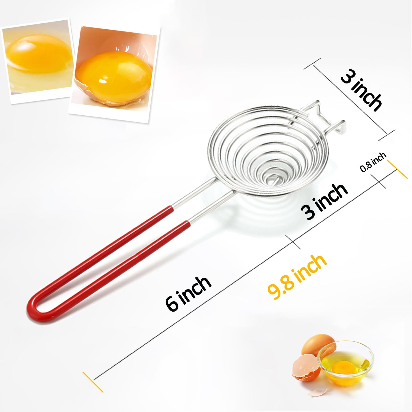 Ytuomzi egg separator base catches drips for clean counters