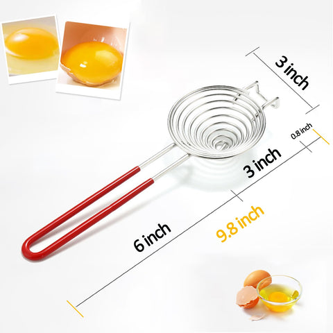 Ytuomzi egg separator base catches drips for clean counters