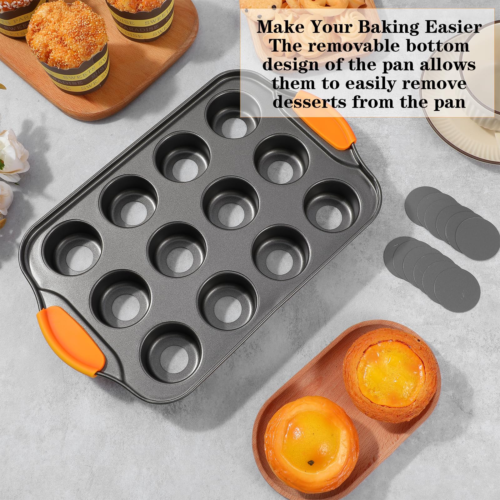 Yuanan 13x8x1.5 inch pan fits ovens while saving storage space.