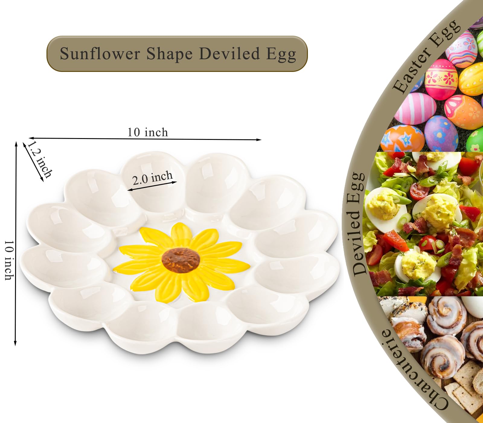YU&CH sunflower pattern centerpiece elevating Easter dinners and party displays
