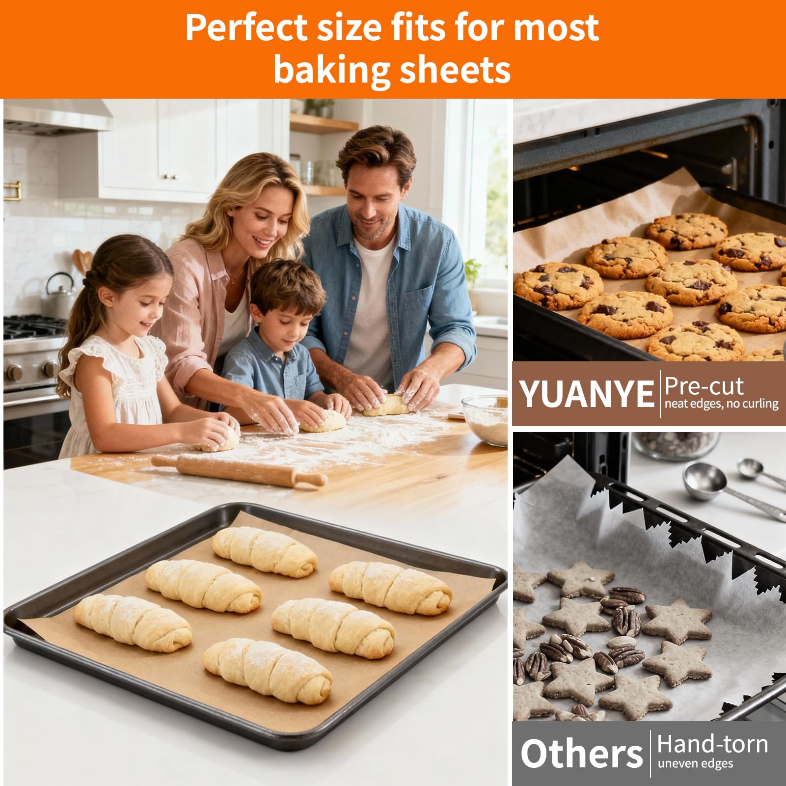 YUANYE disposable parchment paper supporting easy cleanup after baking.