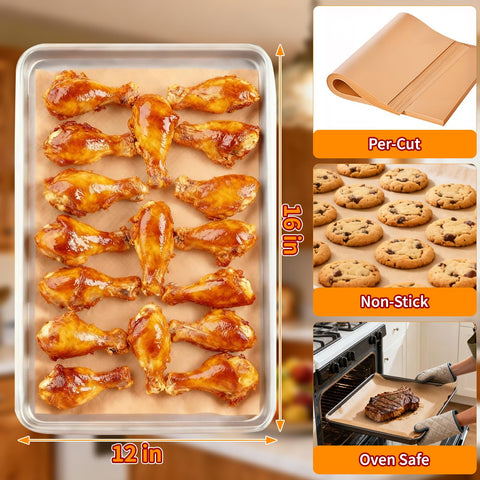 YUANYE unbleached parchment sheets highlighting eco-friendly, food-safe cooking.