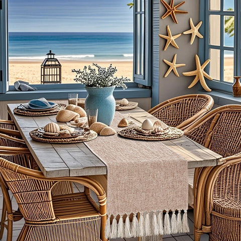 yuboo Boho table runner fall decor for home dining