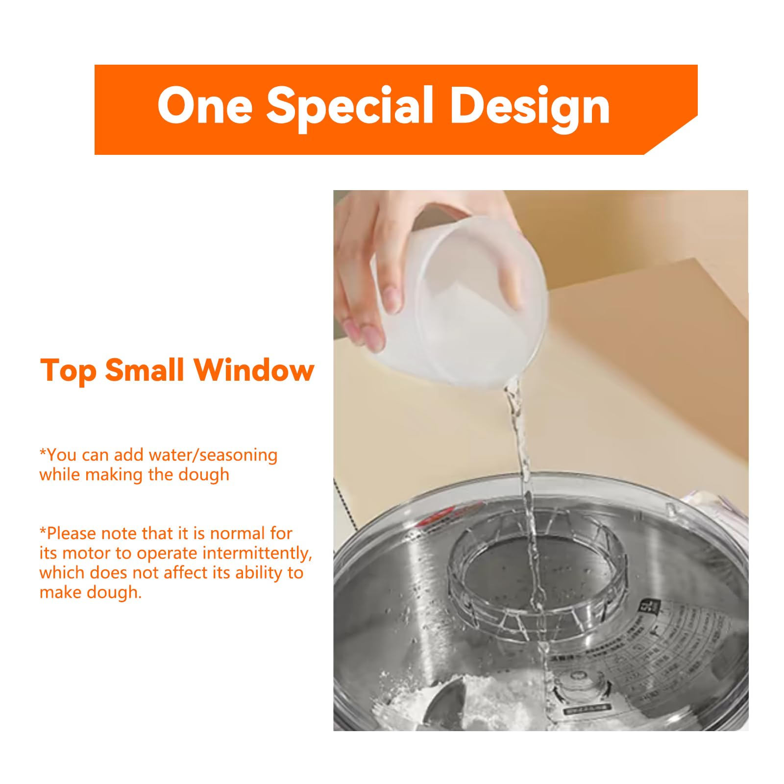 YUCHANLUCK interior bowl view emphasizes large capacity and efficient mixing.