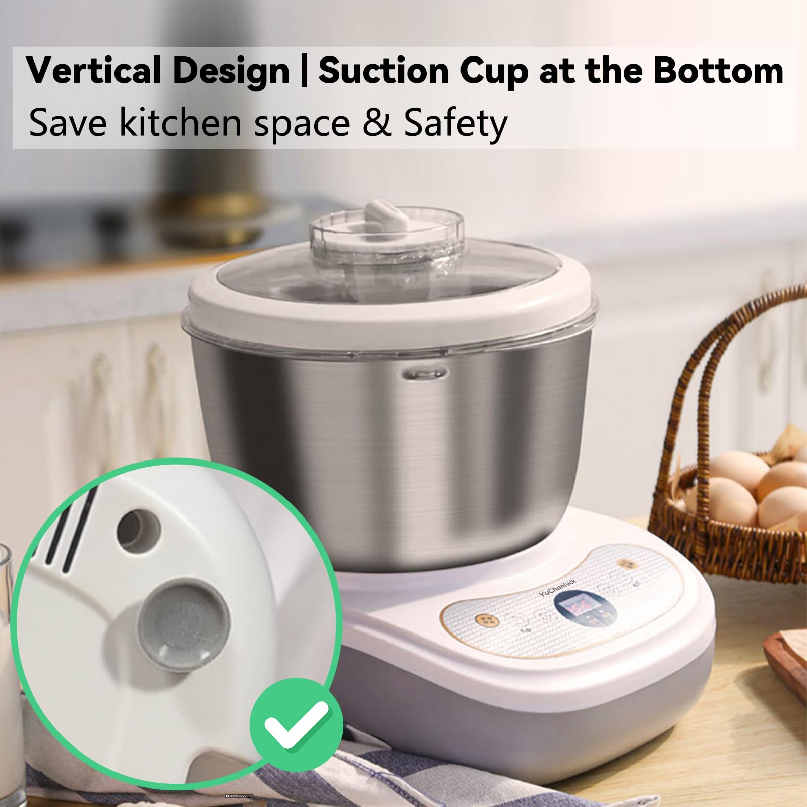 YUCHANLUCK 7L mixer highlights durable motor and reliable performance for frequent baking.