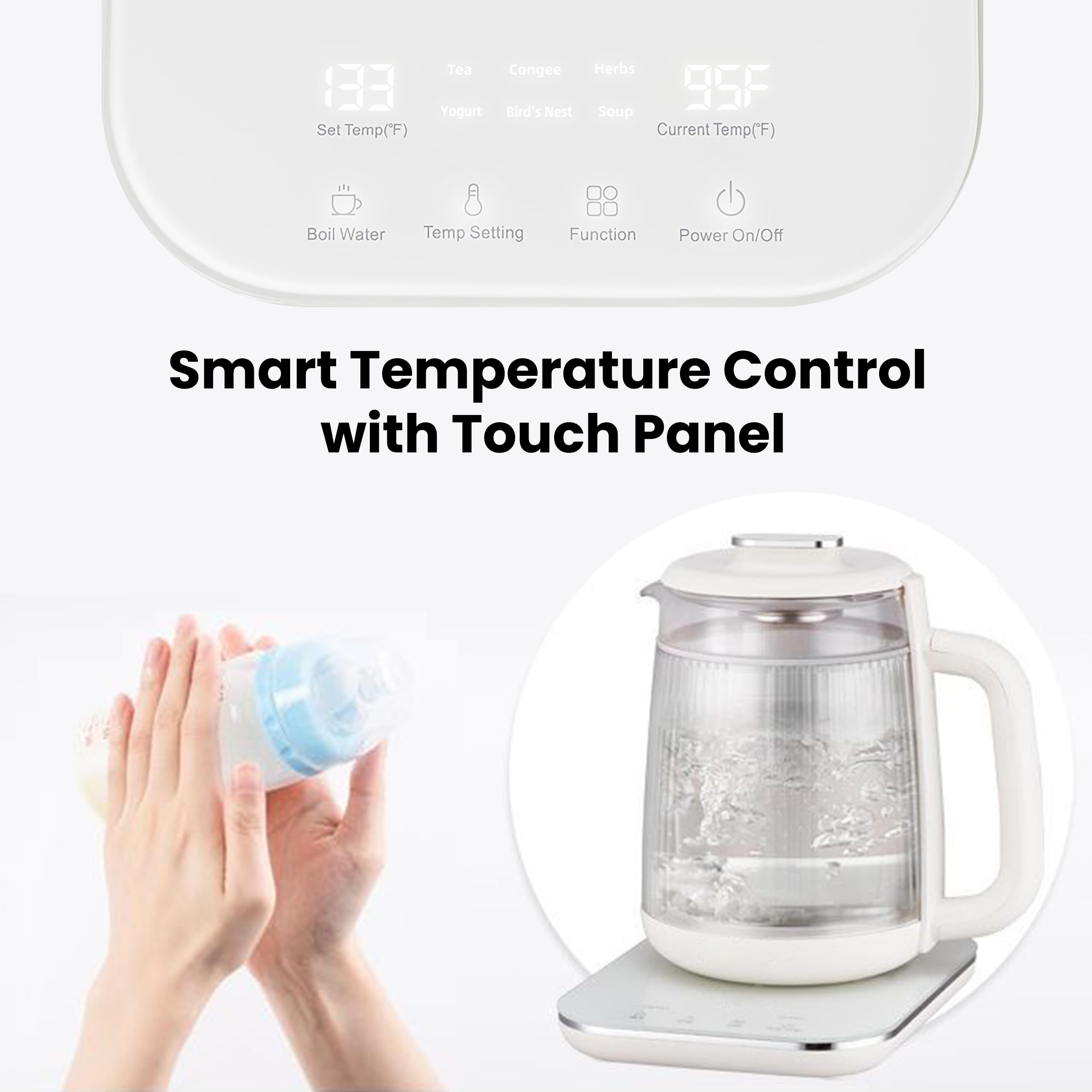 YUCHANLUCK keep-warm mode maintains your chosen temperature