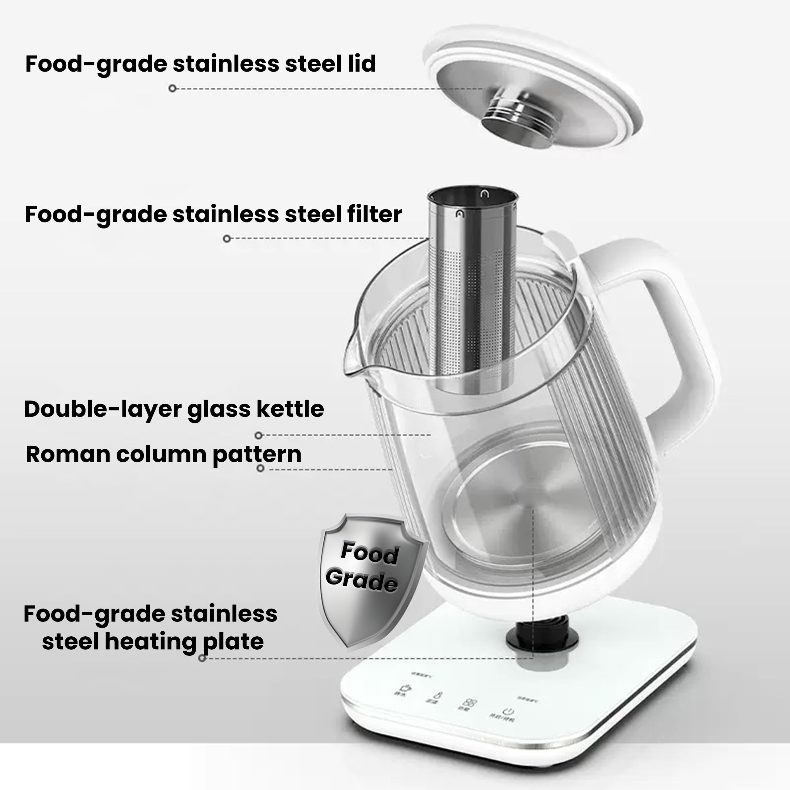YUCHANLUCK stainless steel heating base for fast heating