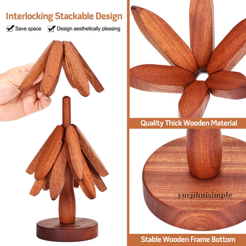 Yuejihuisimple natural solid wood protects surfaces with warmth.