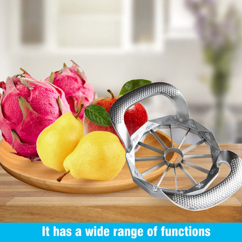 YUEJUJJ Apple Slicer promotes safe handling and easy storage.