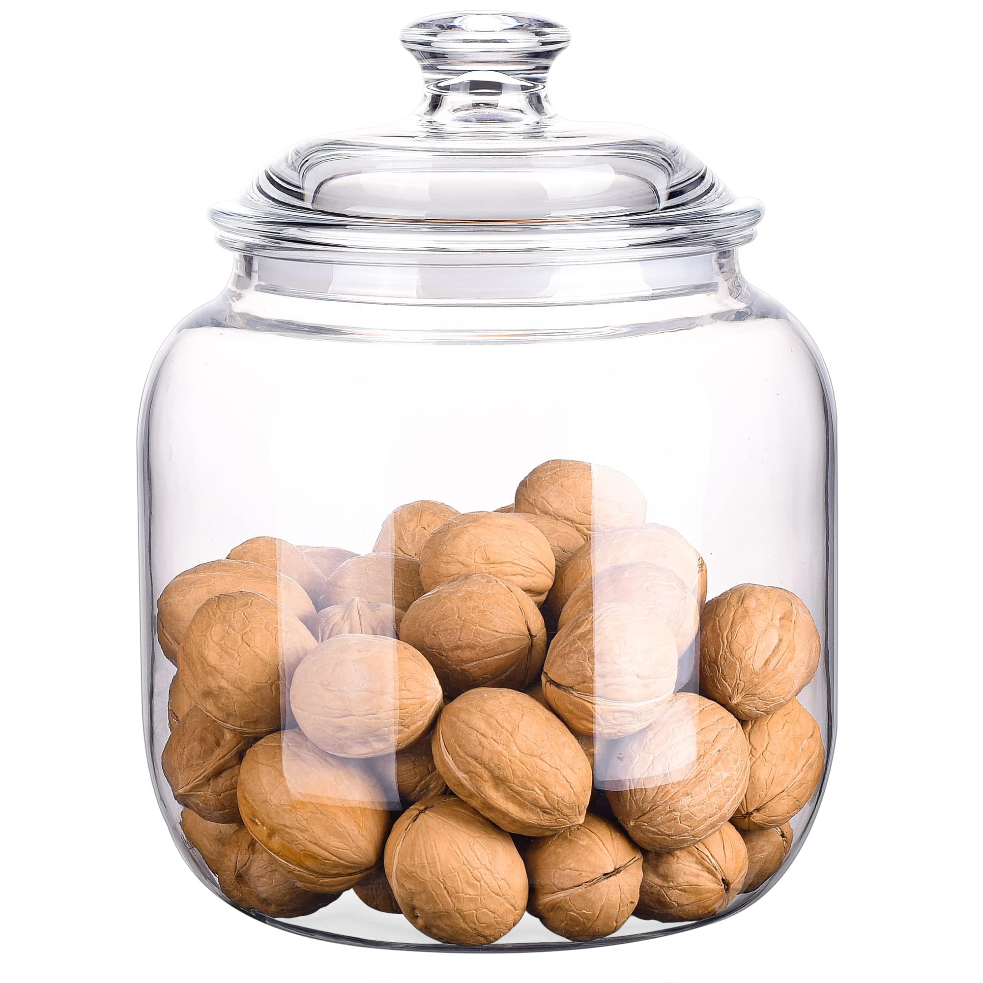 YUEJUM 128oz canister body shows durable, shatterproof storage for cookies and tea.