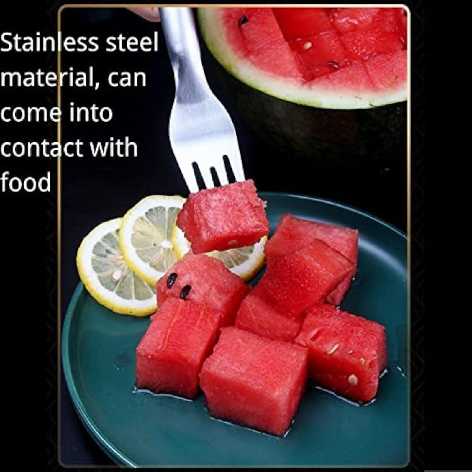 YUEOL two-in-one design enables quick cubed fruit.