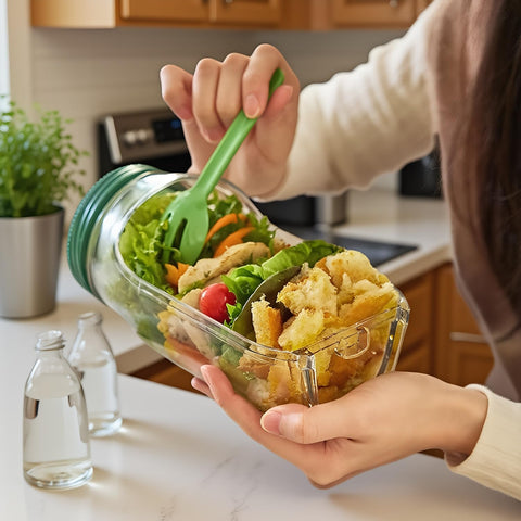 YueYangHuanTai freezer-safe salad jar suitable for batch storage and chilled meals.