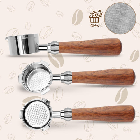 YUEYEE detachable bottomless portafilter design enables thorough cleaning and compact storage.