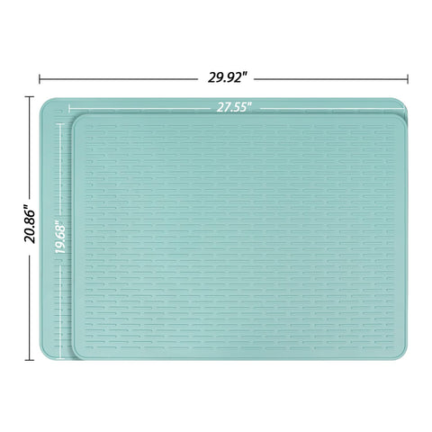 YUHFERA all-in-one kitchen protection with extra prep space in Aqua.
