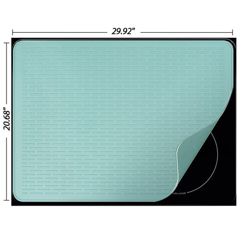 YUHFERA waterproof top cover protects counters from spills and stains.