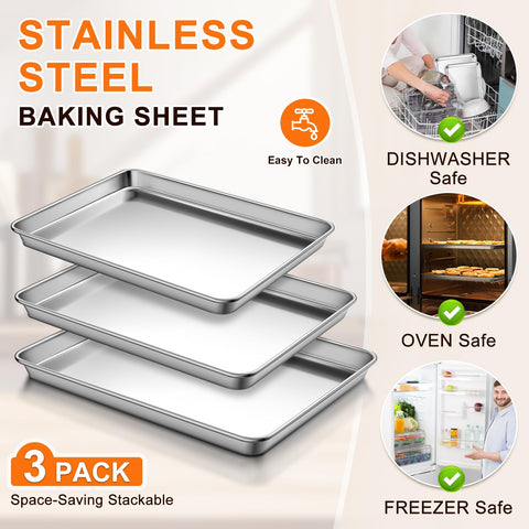 Yuiicaov deep-side sheet keeps sauces contained during roasting.